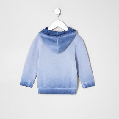 Mini boys blue &#39;mischief maker&#39; hoodie